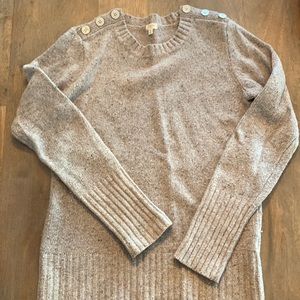 J Crew pullover sweater with button detail